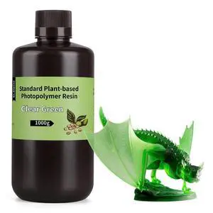 Standard Plant-Based 3D Printer Resin Clear Green 1000g Standard Plant-Based 3D Printer Resin Clear Green 1000g