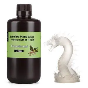 Standard Plant-Based 3D Printer Resin Transcluent 1000g Standard Plant-Based 3D Printer Resin Transcluent 1000g