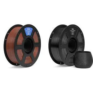 1.75mm PETG Filament Brown 1KG & PLA Filament Black 1KG 1.75mm PETG Filament Brown 1KG & PLA Filament Black 1KG