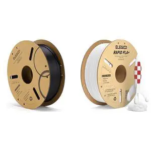 1.75mm PLA Filament Black 1KG & PLA+ Filament White 1KG 1.75mm PLA Filament Black 1KG & PLA+ Filament White 1KG