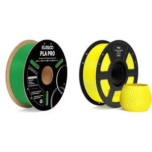 1.75mm PLA PRO Filament Green 1kg & PLA Filament Yellow 1KG 1.75mm PLA PRO Filament Green 1kg & PLA Filament Yellow 1KG
