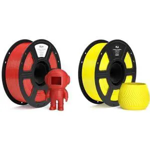 1.75mm PLA+ Filament True Red 1KG & PLA Filament Yellow 1KG 1.75mm PLA+ Filament True Red 1KG & PLA Filament Yellow 1KG