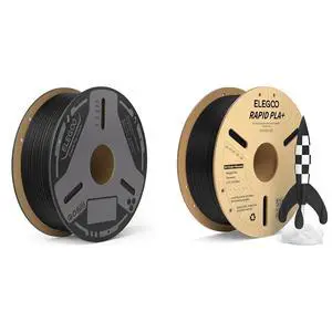 Carbon Fiber PLA Filament Black 1KG & Rapid PLA+ Filament Black 1KG Carbon Fiber PLA Filament Black 1KG & Rapid PLA+ Filament Black 1KG