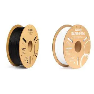 PLA Plus Filament Black 1KG & Rapid PETG Filament White 1KG PLA Plus Filament Black 1KG & Rapid PETG Filament White 1KG