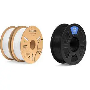 PLA Plus Filament White 2KG & PETG Filament Black 1KG PLA Plus Filament White 2KG & PETG Filament Black 1KG
