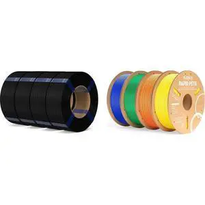 PLA Filament Black 4KG & PETG Blue,Green,Orange,Yellow 4KG PLA Filament Black 4KG & PETG Blue,Green,Orange,Yellow 4KG