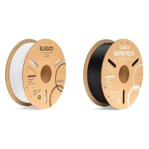 PLA+ Filament White 1KG & Rapid PETG Filament Black 1KG PLA+ Filament White 1KG & Rapid PETG Filament Black 1KG