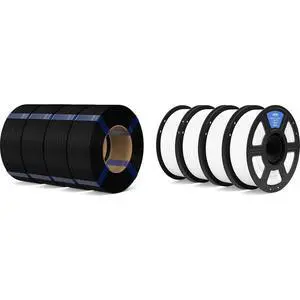 1.75mm PLA Filament Black 4KG & PETG Filament White 4KG 1.75mm PLA Filament Black 4KG & PETG Filament White 4KG