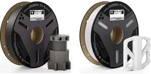 Carbon Fiber PETG Filament Gray 0.5KG & Glass Fiber White 0.5KG Carbon Fiber PETG Filament Gray 0.5KG & Glass Fiber White 0.5KG