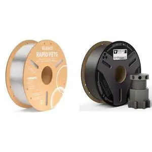 1.75mm Rapid PETG Filament Transparent 1KG &PETG-CF Gray 1KG 1.75mm Rapid PETG Filament Transparent 1KG &PETG-CF Gray 1KG