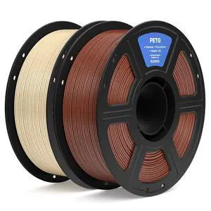 PETG 3D Printer Filament 1.75mm Brown & Beige 2KG PETG 3D Printer Filament 1.75mm Brown & Beige 2KG