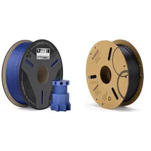 1.75mm Carbon Fiber PETG Filament Blue 1KG & PLA Filament Black 1KG 1.75mm Carbon Fiber PETG Filament Blue 1KG & PLA Filament Black 1KG