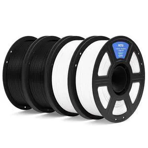 PETG 3D Printer Filament 1.75mm Black & White 4KG PETG 3D Printer Filament 1.75mm Black & White 4KG