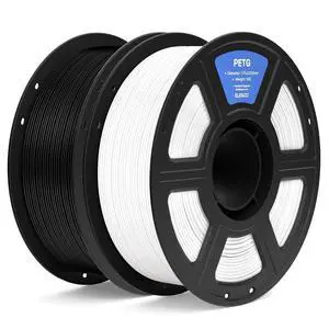 PETG 3D Printer Filament 1.75mm Black & White 2KG PETG 3D Printer Filament 1.75mm Black & White 2KG
