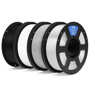 PETG 3D Printer Filament 1.75mm Bundle 4KG Black/White/Gray/Clear PETG 3D Printer Filament 1.75mm Bundle 4KG Black/White/Gray/Clear