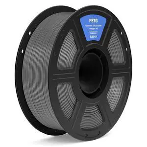 PETG 3D Printer Filament 1.75mm Space Gray 1KG PETG 3D Printer Filament 1.75mm Space Gray 1KG