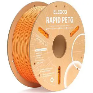 Rapid PETG Filament 1.75mm Orange 1KG, High Speed 30-600mm/s 3D Printer Filament Dimensional Accuracy +/- 0.02 mm, 1kg Cardboard Spool(2.2lbs) Fits for Most FDM 3D Printers Rapid PETG Filament 1.75mm Orange 1KG, High Speed 30-600mm/s 3D Printer Filament Dimensional Accuracy +/- 0.02 mm, 1kg Cardboard Spool(2.2lbs) Fits for Most FDM 3D Printers