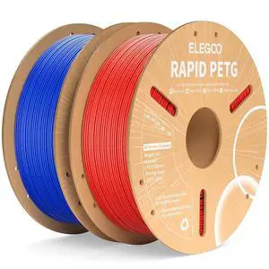 Rapid PETG Filament 1.75mm Blue & Red 2KG, High Speed 600mm/s 3D Printer Filament Dimensional Accuracy +/- 0.02 mm, 1kg Cardboard Spool(2.2lbs) Fits for Most FDM 3D Printers Rapid PETG Filament 1.75mm Blue & Red 2KG, High Speed 600mm/s 3D Printer Filament Dimensional Accuracy +/- 0.02 mm, 1kg Cardboard Spool(2.2lbs) Fits for Most FDM 3D Printers