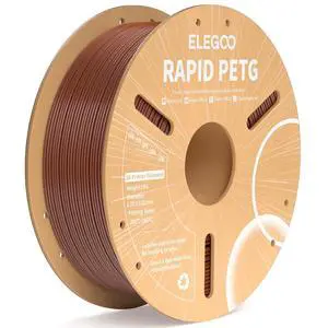 Rapid PETG Filament 1.75mm Brown 1KG, High Speed 30-600mm/s 3D Printer Filament Dimensional Accuracy +/- 0.02 mm, 1kg Cardboard Spool(2.2lbs) Fits for Most FDM 3D Printers Rapid PETG Filament 1.75mm Brown 1KG, High Speed 30-600mm/s 3D Printer Filament Dimensional Accuracy +/- 0.02 mm, 1kg Cardboard Spool(2.2lbs) Fits for Most FDM 3D Printers