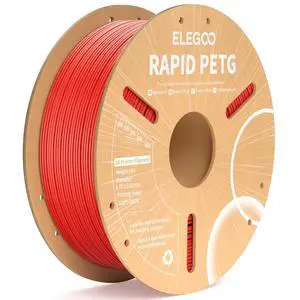 Rapid PETG Filament 1.75mm Red 1KG, High Speed 30-600mm/s 3D Printer Filament Dimensional Accuracy +/- 0.02 mm, 1kg Cardboard Spool(2.2lbs) Fits for Most FDM 3D Printers Rapid PETG Filament 1.75mm Red 1KG, High Speed 30-600mm/s 3D Printer Filament Dimensional Accuracy +/- 0.02 mm, 1kg Cardboard Spool(2.2lbs) Fits for Most FDM 3D Printers