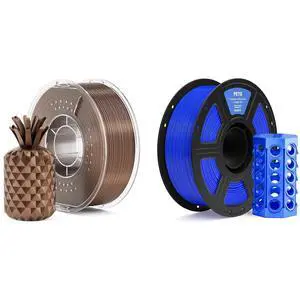 Metallic PLA Filament Bronze 1KG & PETG Filament Blue 1KG Metallic PLA Filament Bronze 1KG & PETG Filament Blue 1KG