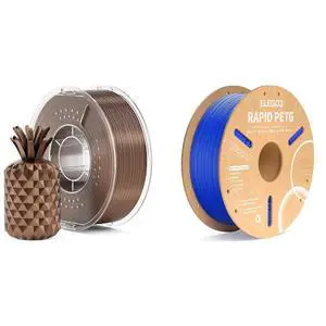 Metallic PLA Filament Bronze 1KG & Rapid PETG Filament Blue 1KG Metallic PLA Filament Bronze 1KG & Rapid PETG Filament Blue 1KG