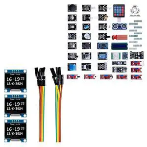 White OLED Display Modules with Sensor Kit STEM Project Bundle White OLED Display Modules with Sensor Kit STEM Project Bundle