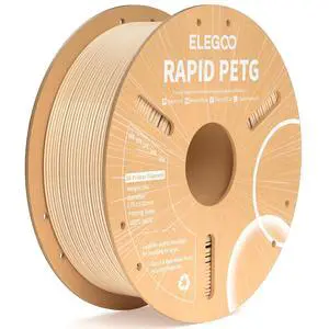 Rapid PETG Filament 1.75mm Beige 1KG, High Speed 30-600mm/s 3D Printer Filament Dimensional Accuracy +/- 0.02 mm, 1kg Cardboard Spool(2.2lbs) Fits for Most FDM 3D Printers Rapid PETG Filament 1.75mm Beige 1KG, High Speed 30-600mm/s 3D Printer Filament Dimensional Accuracy +/- 0.02 mm, 1kg Cardboard Spool(2.2lbs) Fits for Most FDM 3D Printers