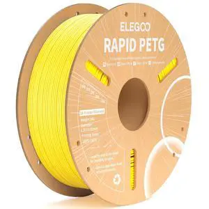 Rapid PETG Filament 1.75mm Yellow 1KG, High Speed 30-600mm/s 3D Printer Filament Dimensional Accuracy +/- 0.02 mm, 1kg Cardboard Spool(2.2lbs) Fits for Most FDM 3D Printers Rapid PETG Filament 1.75mm Yellow 1KG, High Speed 30-600mm/s 3D Printer Filament Dimensional Accuracy +/- 0.02 mm, 1kg Cardboard Spool(2.2lbs) Fits for Most FDM 3D Printers