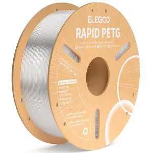 Rapid PETG Filament 1.75mm Transparent 1KG, High Speed 30-600mm/s 3D Printer Filament Dimensional Accuracy +/- 0.02 mm, 1kg Cardboard Spool(2.2lbs) Fits for Most FDM 3D Printers Rapid PETG Filament 1.75mm Transparent 1KG, High Speed 30-600mm/s 3D Printer Filament Dimensional Accuracy +/- 0.02 mm, 1kg Cardboard Spool(2.2lbs) Fits for Most FDM 3D Printers