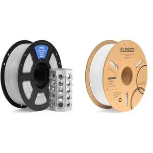 1.75mm PETG Filament Gray 1KG & PLA+ Filament White 1KG 1.75mm PETG Filament Gray 1KG & PLA+ Filament White 1KG