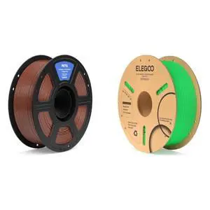 1.75mm PETG Filament Brown 1KG & PLA Filament Neon Green 1KG 1.75mm PETG Filament Brown 1KG & PLA Filament Neon Green 1KG