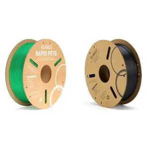 1.75mm PETG Filament Green 1KG & PLA Filament Black 1KG 1.75mm PETG Filament Green 1KG & PLA Filament Black 1KG