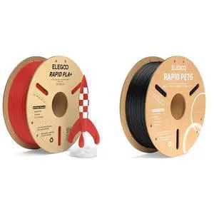 Rapid 1.75mm PLA+ Filament Red 1KG & PETG Filament Black 1KG Rapid 1.75mm PLA+ Filament Red 1KG & PETG Filament Black 1KG