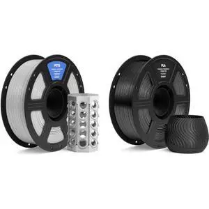 1.75mm PETG Filament Gray 1KG & PLA Filament Black 1KG 1.75mm PETG Filament Gray 1KG & PLA Filament Black 1KG