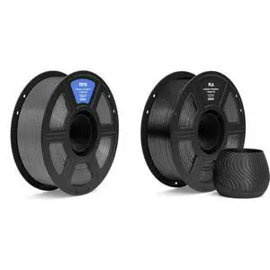1.75mm PETG Filament Space Gray 1KG & PLA Filament Black 1KG 1.75mm PETG Filament Space Gray 1KG & PLA Filament Black 1KG
