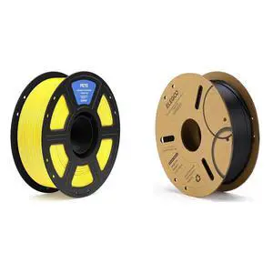 1.75mm PETG Filament Yellow 1KG & PLA Filament Black 1KG 1.75mm PETG Filament Yellow 1KG & PLA Filament Black 1KG