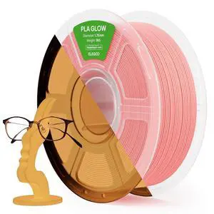 PLA 3D Printer Filament Glow in the Dark Pink 1KG 1.75mm PLA 3D Printer Filament Glow in the Dark Pink 1KG 1.75mm