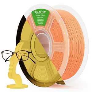 PLA 3D Printer Filament Glow in the Dark Orange 1KG 1.75mm PLA 3D Printer Filament Glow in the Dark Orange 1KG 1.75mm