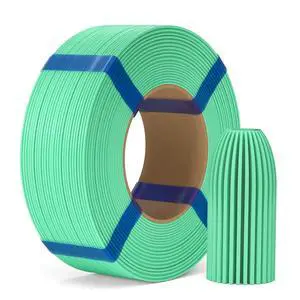 PLA Basic Refill Filament 1.75mm Light Cyan 1KG, 3D Printer Filament No Spool Dimensional Accuracy +/- 0.02mm, 3D Printing PLA for Reusable Spool Refilling PLA Basic Refill Filament 1.75mm Light Cyan 1KG, 3D Printer Filament No Spool Dimensional Accuracy +/- 0.02mm, 3D Printing PLA for Reusable Spool Refilling