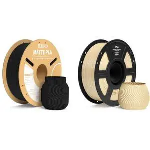 Matte PLA Filament Black 1KG & PLA Filament Beige 1KG Matte PLA Filament Black 1KG & PLA Filament Beige 1KG