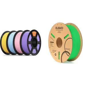 Matte PLA Filament 4-Color 4KG & Neon Green PLA Filament 1KG Matte PLA Filament 4-Color 4KG & Neon Green PLA Filament 1KG
