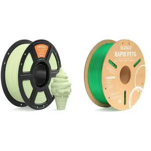 Matte PLA Filament Mint Green 1KG & Rapid PETG Green 1KG Matte PLA Filament Mint Green 1KG & Rapid PETG Green 1KG