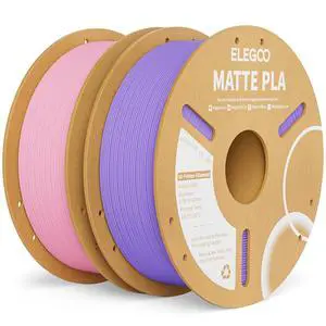 Matte PLA 3D Printer Filament Lavender Purple/Sakura Pink 2KG 1.75mm Matte PLA 3D Printer Filament Lavender Purple/Sakura Pink 2KG 1.75mm