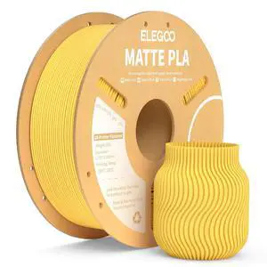 Matte PLA Filament Sunshine Yellow 1KG, 1.75mm 3D Printer Filament Dimensional Accuracy +/- 0.02mm, 1kg Carboard Spool (2.2lbs) for Most FDM 3D Printers Matte PLA Filament Sunshine Yellow 1KG, 1.75mm 3D Printer Filament Dimensional Accuracy +/- 0.02mm, 1kg Carboard Spool (2.2lbs) for Most FDM 3D Printers