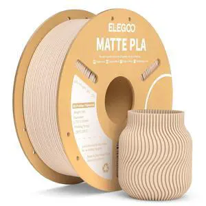 Matte PLA Filament Beige 1KG, 1.75mm 3D Printer Filament Dimensional Accuracy +/- 0.02mm, 1kg Carboard Spool (2.2lbs) for Most FDM 3D Printers Matte PLA Filament Beige 1KG, 1.75mm 3D Printer Filament Dimensional Accuracy +/- 0.02mm, 1kg Carboard Spool (2.2lbs) for Most FDM 3D Printers