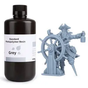 Standard Photopolymer Resin LCD UV-Curing Resin 405nm 3D Printer Resin for Mars Saturn Jupiter MSLA DLP LCD 3D Printing Grey 1000g Standard Photopolymer Resin LCD UV-Curing Resin 405nm 3D Printer Resin for Mars Saturn Jupiter MSLA DLP LCD 3D Printing Grey 1000g