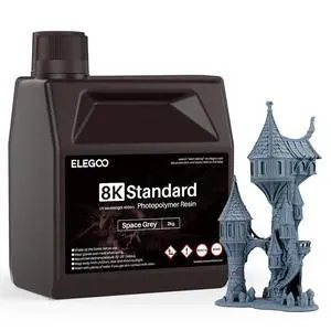 Upgraded 8K Standard Photopolymer 3D Printer Resin, 405nm UV-Curing Resina for 8K/12K/14K/16K Saturn LCD MSLA DLP Impresora Space Grey 2000g Upgraded 8K Standard Photopolymer 3D Printer Resin, 405nm UV-Curing Resina for 8K/12K/14K/16K Saturn LCD MSLA DLP Impresora Space Grey 2000g