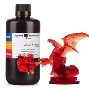 ABS-Like 3.0 3D Printer Resin Clear Red 1000g ABS-Like 3.0 3D Printer Resin Clear Red 1000g