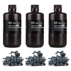 8K ABS-Like 3D Printer Resin Space Grey 3000g 8K ABS-Like 3D Printer Resin Space Grey 3000g